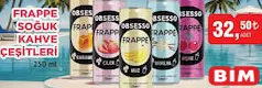 OBSESSO FRAPPE SOĞUK KAHVE ÇEŞİTLERİ 250 ML fiyat ve kampanya bilgisi